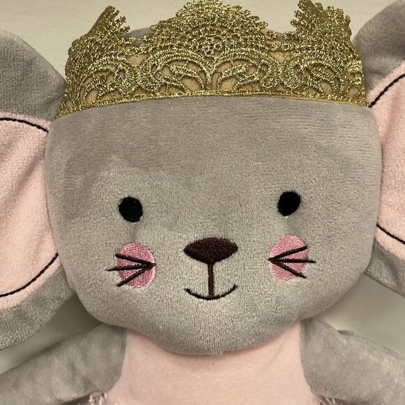 Levtex Baby Elise Plush Princess Mouse‎ Toy in Grey/Pink - Picture 2 of 8